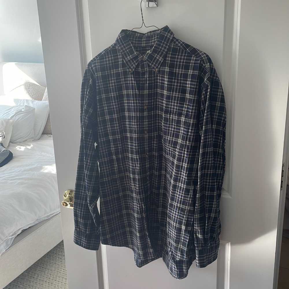 Brooks Brothers blue flannel button down